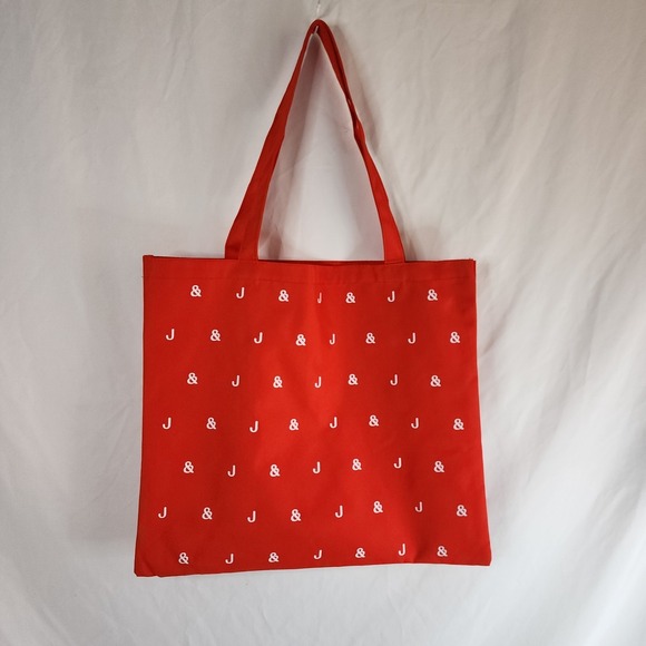 Johnson & Johnson Handbags - Johnson & Johnson Logo Red Tote Bag Weekend Grocery Shopping Beach 17.5" x 15.5"